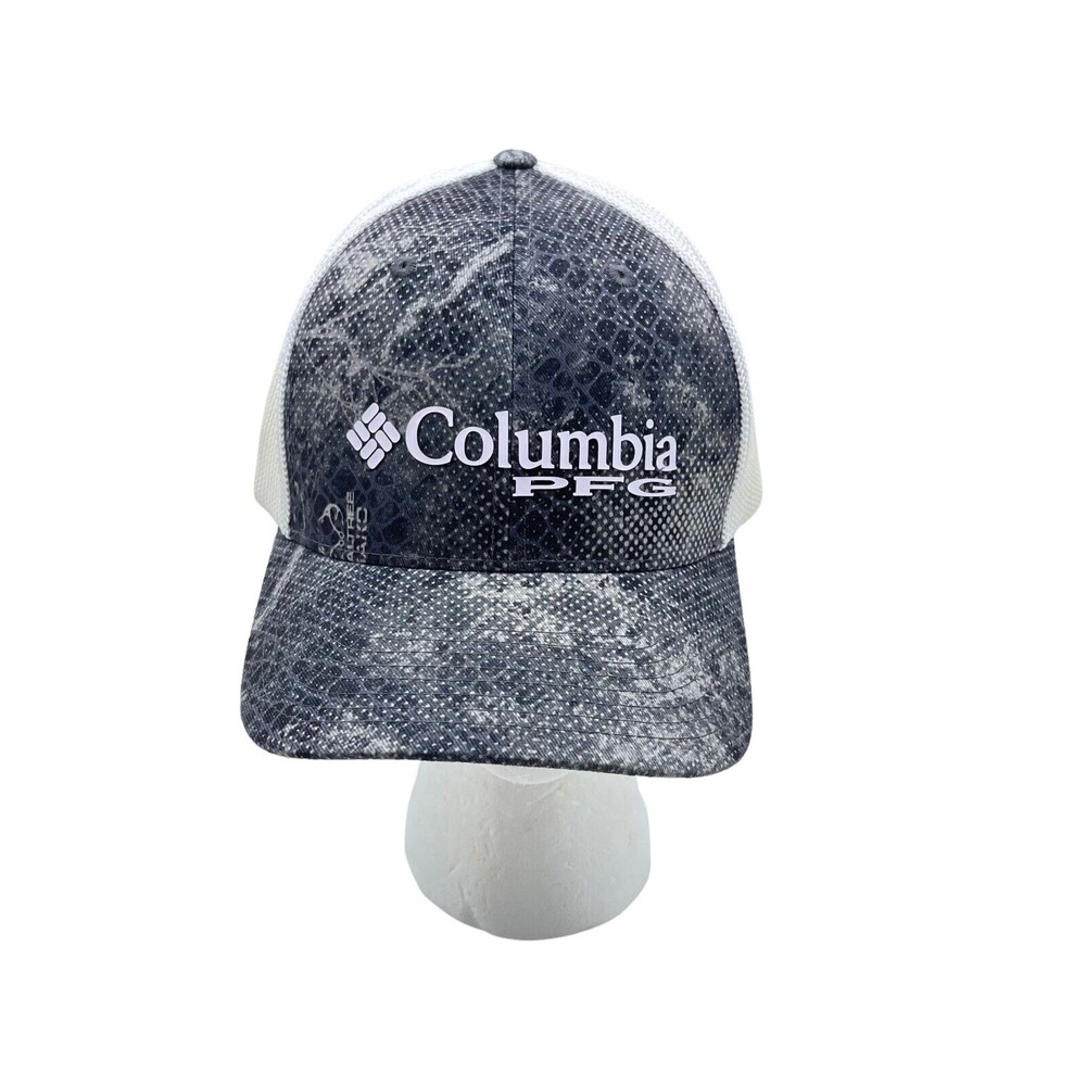 Columbia Unisex Camo Mesh Ball Cap - Black Print Size L/XL